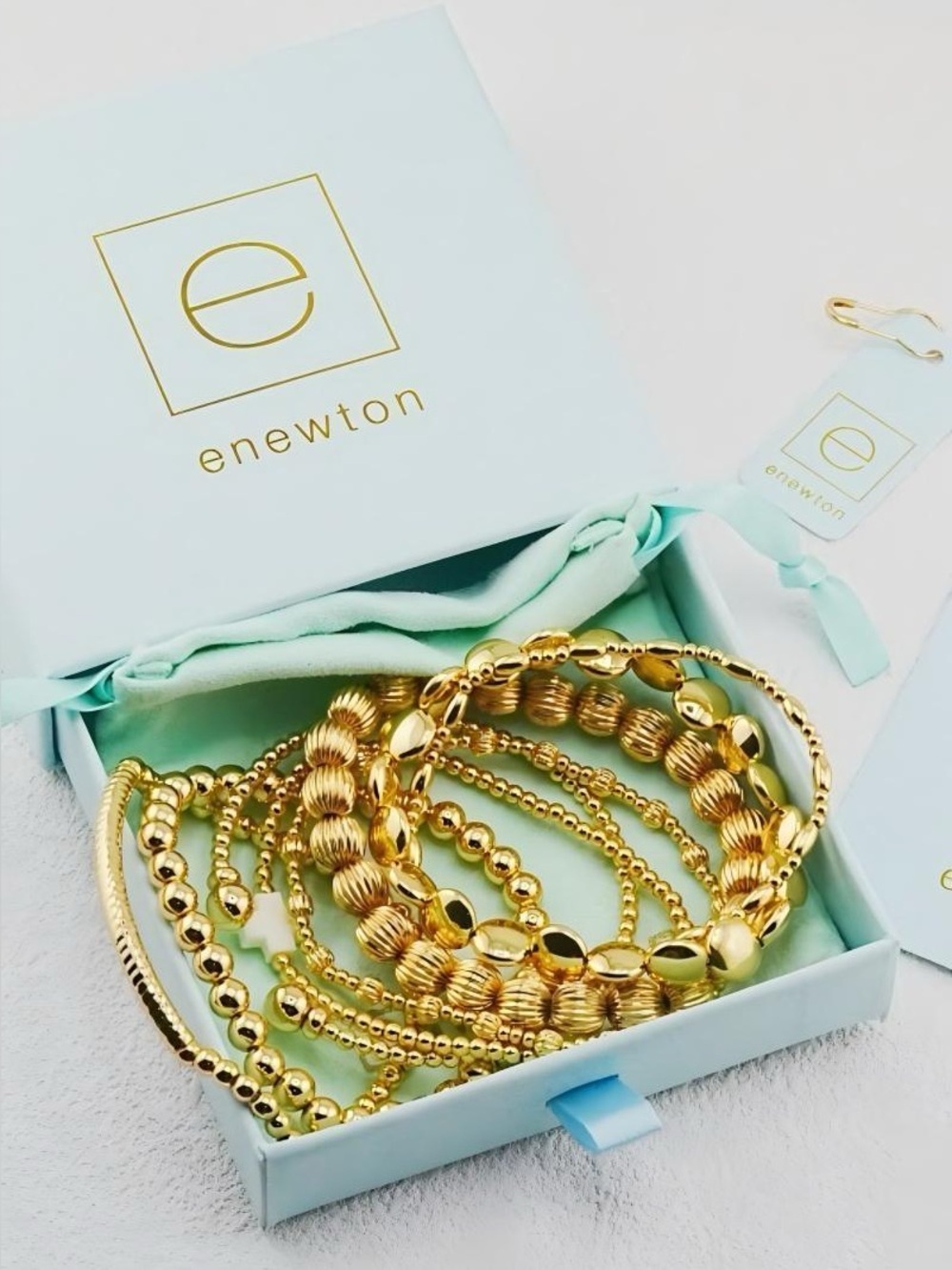 Gold Enewton Beaded Bracelet Set
